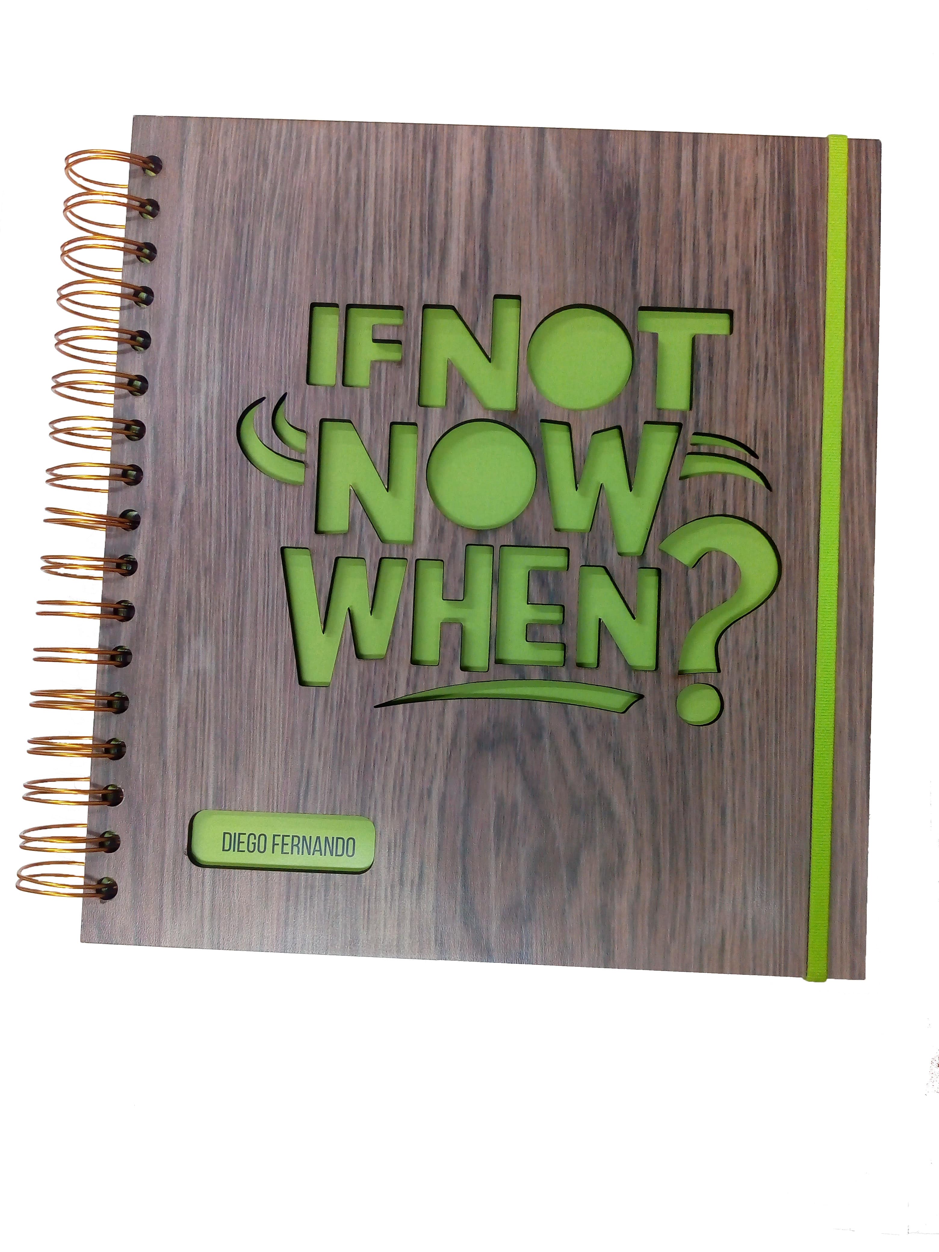 Cuaderno ECO con caratula en madera